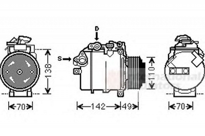VAN WEZEL 0600k387 -  Компрессор, кондиционер